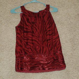 WHBM Zebra Print Top